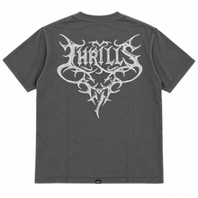 Load image into Gallery viewer, Thrills South Of Heaven Box Crop Tee - Dark Merch Black