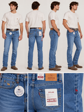 Load image into Gallery viewer, Ringers Western Dylan Slim Straight Leg Jean - Mid Blue