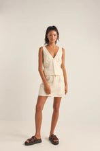 Load image into Gallery viewer, Rhythm Lenny Drawcord Skirt - Cream