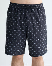 Load image into Gallery viewer, The Mad Hueys Anchor Bones 19" Swim Volley Short - Black