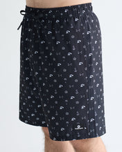 Load image into Gallery viewer, The Mad Hueys Anchor Bones 19" Swim Volley Short - Black