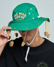 Load image into Gallery viewer, The Mad Hueys OI Oi Oi Quick Dry Wide Brim Hat - Aussie Green