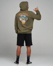 Load image into Gallery viewer, The Mad Hueys Loving Every BBQ Hooded Pullover - Olive