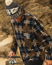 Load image into Gallery viewer, The Mad Hueys Rope Skull Anchor Shacket - Walnut