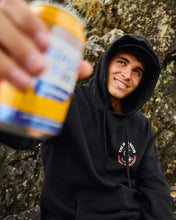 Load image into Gallery viewer, The Mad Hueys Anchor Management Hooded Pullover - Black