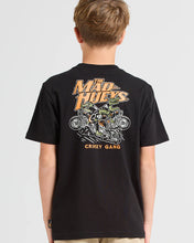 Load image into Gallery viewer, The Mad Hueys Crikey Gang Youth Tee (6-16) - Black