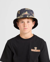 Load image into Gallery viewer, The Mad Hueys Frothin Out Youth Reversible Bucket Hat - Black