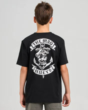 Load image into Gallery viewer, The Mad Hueys Sailor Anchor Youth SS Tee - Black