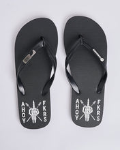 Load image into Gallery viewer, The Mad Hueys Ahoy Fkers Storm Bottle Opener Thongs - Black