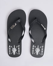 Load image into Gallery viewer, The Mad Hueys Ahoy Fkers Storm Bottle Opener Thongs - Black
