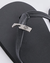 Load image into Gallery viewer, The Mad Hueys Ahoy Fkers Storm Bottle Opener Thongs - Black