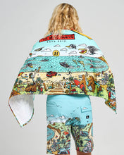 Load image into Gallery viewer, The Mad Hueys Oz Straya Beach Towel - Aqua