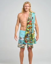 Load image into Gallery viewer, The Mad Hueys Oz Straya Beach Towel - Aqua