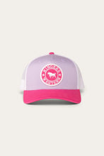 Load image into Gallery viewer, Ringers Western Signature Bull Kids Trucker Cap - Lilac/Candy
