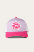 Load image into Gallery viewer, Ringers Western Signature Bull Kids Trucker Cap - Lilac/Candy