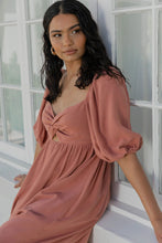 Load image into Gallery viewer, Girl and the Sun Paloma Midi Dress - Rosewood
