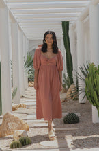Load image into Gallery viewer, Girl and the Sun Paloma Midi Dress - Rosewood