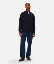 Load image into Gallery viewer, Industrie The lakewood Zip Neck - Dark Navy Melange