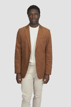 Load image into Gallery viewer, James Harper Cotton Corduroy Patch Pocket Lapel Blazer - Nutmeg