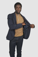 Load image into Gallery viewer, James Harper Viscose Poly Elastane Knit Comfort Jacket - Navy