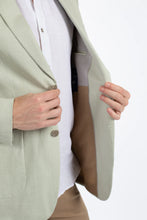 Load image into Gallery viewer, James Harper Linen Blazer - Leek