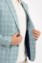 Load image into Gallery viewer, James Harper Check Blazer - Teal