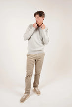 Load image into Gallery viewer, James Harper 1/4 Zip Marle Knit - Natural