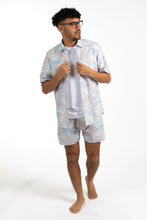 Load image into Gallery viewer, James Harper Tropical Poplin Shirt - Blue