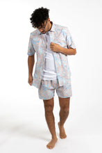 Load image into Gallery viewer, James Harper Tropical Poplin Shirt - Blue