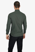 Load image into Gallery viewer, James Harper Cotton Diamond Marle Long Sleeve Dress Shirt - Bottle