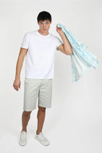 Load image into Gallery viewer, James Harper S/S Cuban Collar Shirt - Mist