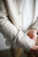 Load image into Gallery viewer, James Harper Textured Self Stripe Shirt - Natural