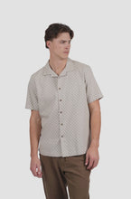 Load image into Gallery viewer, James Harper Short Sleeve Square Embroidery Shirt - Pebble