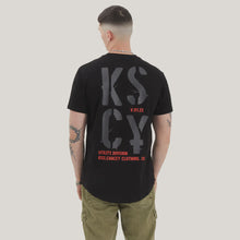 Load image into Gallery viewer, Kiss Chacey Pleso Dual Curved Tee - Anthracite Black