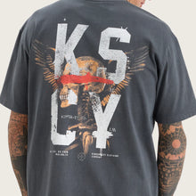 Load image into Gallery viewer, Kiss Chacey Macro Box Fit Tee - Pigment Asphalt