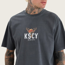 Load image into Gallery viewer, Kiss Chacey Macro Box Fit Tee - Pigment Asphalt