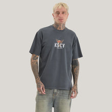 Load image into Gallery viewer, Kiss Chacey Macro Box Fit Tee - Pigment Asphalt