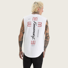 Load image into Gallery viewer, Kiss Chacey Ridgmont Dual Curved Muscle Tank - Optical White
