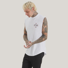 Load image into Gallery viewer, Kiss Chacey Ridgmont Dual Curved Muscle Tank - Optical White