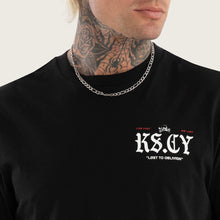 Load image into Gallery viewer, Kiss Chacey England Dual Curved Tee - Jet Black