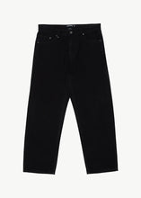 Load image into Gallery viewer, Afends Mens Ninety Two's Organic Denim Relaxed Jeans - Washed Black