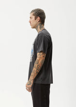 Load image into Gallery viewer, Afends Return Boxy T-Shirt - Stone Black