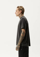 Load image into Gallery viewer, Afends Mens Magic Wizzo Boxy Fit Tee - Stone Black