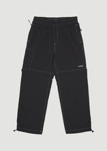 Load image into Gallery viewer, Afends Valley Zip Off Spray Pant - Black