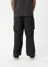 Load image into Gallery viewer, Afends Valley Zip Off Spray Pant - Black