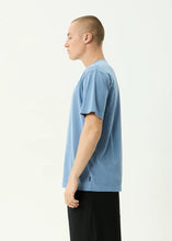 Load image into Gallery viewer, Afends Burnin Retro Tee - Washed Slate Blue