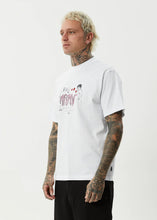 Load image into Gallery viewer, Afends Torched Recycled Retro Fit Tee - White