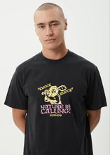 Load image into Gallery viewer, Afends Knock Knock Retro Tee - Stone Black