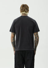 Load image into Gallery viewer, Afends Destroyed Recycled Retro Fit Tee - Stone Black