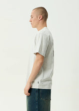 Load image into Gallery viewer, Afends Temporal Recycled Heavyweight Retro Fit Tee- Grey Marle